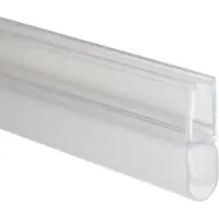 Wiesbaden Douche Deurstrip 200 cm tbv 8 mm Nisdeur Transparant (Type D)