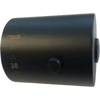 Wiesbaden Caral thermostaatknop voor thermostatische regendoucheset opbouw mat zwart