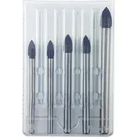 Projahn Kristal glas- en tegelboren set, 5-delig, rechte schacht, Ø 6-6-8-10 mm