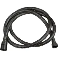 Wiesbaden UniMatch doucheslang metaal 150 cm gunmetal