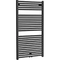 Wiesbaden Elara sierradiator mat zwart 1185x600 middenonder aansluiting