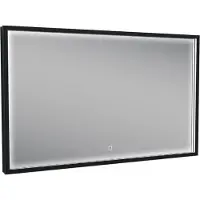 Wiesbaden Badkamerspiegel met LED-Verlichting Condensvrij 100x60 cm Mat Zwart