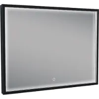 Wiesbaden Badkamerspiegel met led-verlichting condensvrij 80x60 cm mat zwart