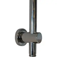 Wiesbaden UniMatch glijstang met wateraansluiting 76,5 cm chroom