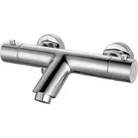 Mueller Round thermostatische badkraan chroom