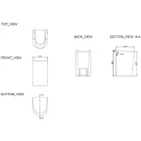 Xellanz Fold sifonkap glans wit