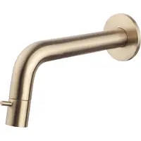 Wiesbaden Caral Sophia fonteinkraan inkortbaar met muurbevestiging 1/2" geborsteld messing