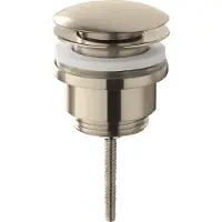 Wiesbaden UniMatch clickwaste afvoerplug 5/4" geborsteld staal