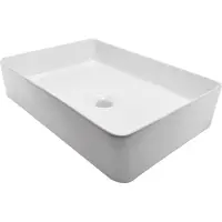 Wiesbaden Link opzetwastafel 35 x 50 x 12 cm keramiek glans wit