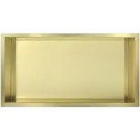 Guido Gusto Mat goud RVS Inbouwnis 30x60x7cm