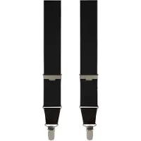 Profuomo Bretels zwart, Effen