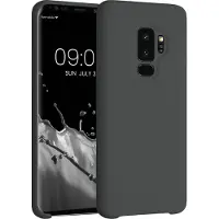 Kwmobile telefoonhoesje geschikt voor Samsung Galaxy S9 Plus - Hoesje met siliconen coating - Smartphone case in mat zwart