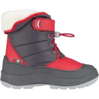 Winter-Grip Snowboot Junior Hoppin Bieber Antraciet Rood Grijs-Schoenmaat 24