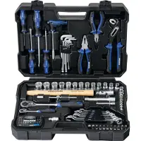 Projahn PROFICRAFT gereedschapskoffer, 98-delig, 1/4" + 1/2" aandrijving, 48-tands ratels, kunststof koffer