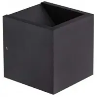 Artdelight Wandlamp LED Cube Zwart IP54 Dim To Warm