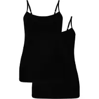 Bamboo Basics Vera Spaghetti Top Dames Zwart S