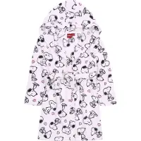 Snoopy Witte kinderbadjas met capuchon Peanuts / 5-6 jaar 116 cm