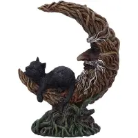 Nemesis Now Beeld/figuur Familiar Slumber Kattenbeeldje met LED licht Multicolours - (hxbxd) ca. 21,2cm x 16,5cm x 10cm
