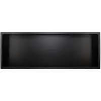 Guido Gusto Mat zwart RVS Inbouwnis 30x90x7cm