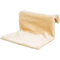Trixie Radiatorhangmat - Pluche Beige - 48x26x30 cm, Verstelbare Beugels, Geschikt voor Katten tot 5 kg