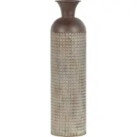 Woood Exclusive Kari Vaas XL - Metaal - Bruin - 70x19x19
