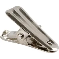 Packlinq Deco knijpers, L: 27 mm, B: 14 mm, zilver, 10 stuk/ 1 doos
