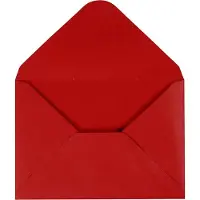 Packlinq Enveloppen, afmeting envelop 11,5x16 cm, 110 gr, rood, 10 stuk/ 1 doos