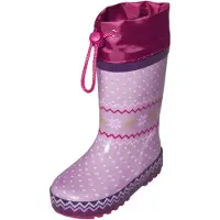 Playshoes Regenlaarzen bruin / lavendel / pitaja roze / wit
