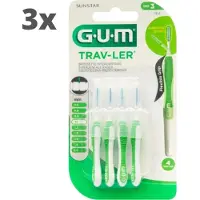 Gum Travler ragers Groen 1.1mm - 3 x 4 stuks - Voordeelverpakking