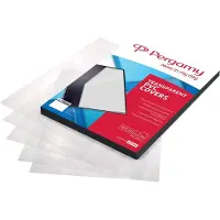 Pergamy omslagen uit transparante PVC ft A4, 200 micron, pak van 100 stuks - 2 stuks