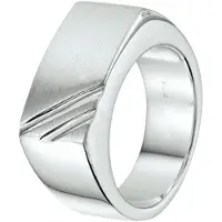 The Jewelry Collection For Men Ring Poli/mat - Zilver