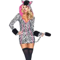 Leg avenue 'Savanna Zebra', Model 83986, Maat M