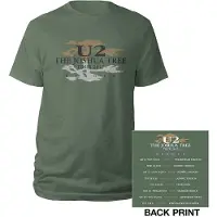 Ginza.se U2 Heren Tshirt -L- Joshua Tree Logo 2017 Groen