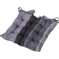 Madison Toscanekussen Madison Denim Stripe Grey (46 x 46 cm)
