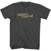 Ginza.se Queens Of The Stone Age - Bullet Shot Logo Heren T-shirt - S - Zwart