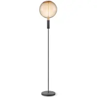 Home Sweet Home - Design vloerlamp Sola - staande lamp geschikt voor E27 LED lichtbron - Zwart - 25/25/130cm - geschikt voor woonkamer, slaapkamer