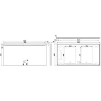 Wiesbaden Ambi One dimbare Led condensvrije spiegel 120x60cm