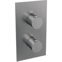 Brauer Brushed Edition complete inbouw regendouche met staafhanddouche, rechte wandarm, glijstang en hoofddouche 30cm set 38 RVS geborsteld PVD