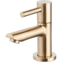 Wiesbaden Fonteinset mini rhea 36x18x9 cm rechts quartz geborsteld messing goud