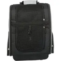 Trixie reismand trolley zwart/grijs - 32x25x45 cm
