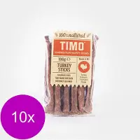 Timo Sticks 100 g - Hondensnacks - 10 x Kalkoen