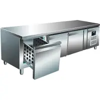 Saro Onderbouw koelwerbank met lades Model UGN 3100 TN-3S, 179,5(B)x70(D)x65(H)cm, 230V/350W