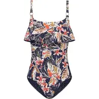 Cyell Botanic Beauty - Badpak met beugel - Cupmaat 90D - Dierenprint Donkerblauw