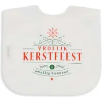Funnies slabbetje Vrolijk Kerstfeest - 100% katoenen tricot