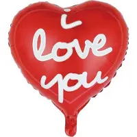 Wefiesta Helium Ballon Hart I Love You 46cm leeg