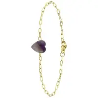 Lucardi Armband goud / lila