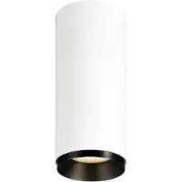 SLV Opbouwspot Numinos S Dali Cilinder Wit Zwart 2700k 60gr