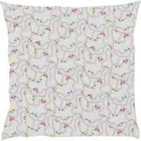 Bink Bedding Sierkussen Traffic Grey 50 x 50 incl vulling