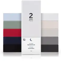 Blumtal Hoeslaken - Fitted Sheet - Jersey - Katoen - 90 x 200 x 30 cm - Wit - Set van 2