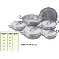 Sonex Wokpannen Set (Round Karahi Set) Aluminium